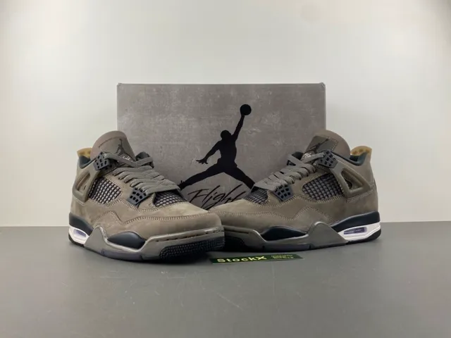 Tênis de basquete Air Jordan 4 em camurça taupe 11