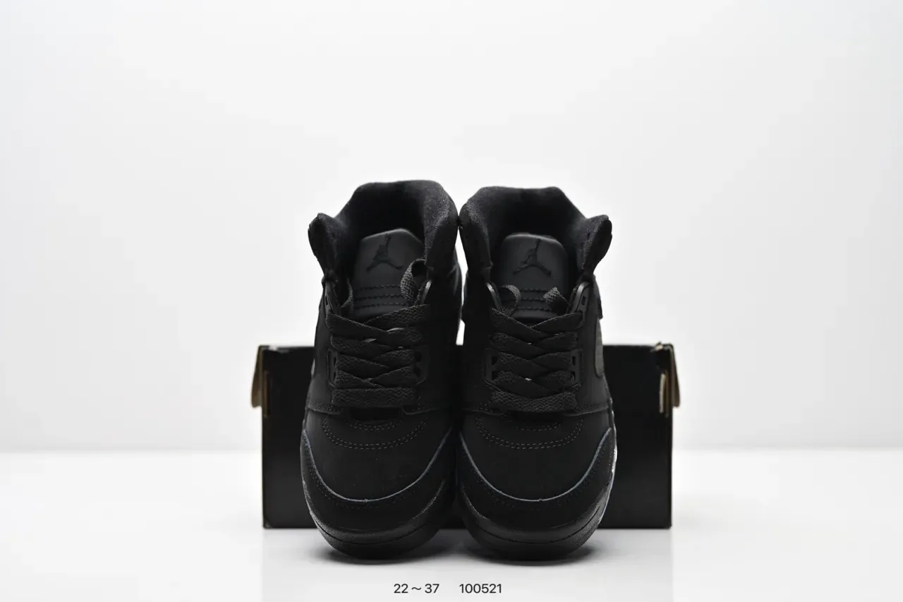 Air Jordan 5 Black Red '75' Kids Basketball Shoes 22
