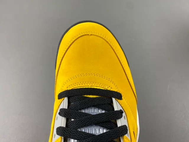 Air Jordan 5 Amarillo Negro Blanco Zapatillas de Baloncesto 5