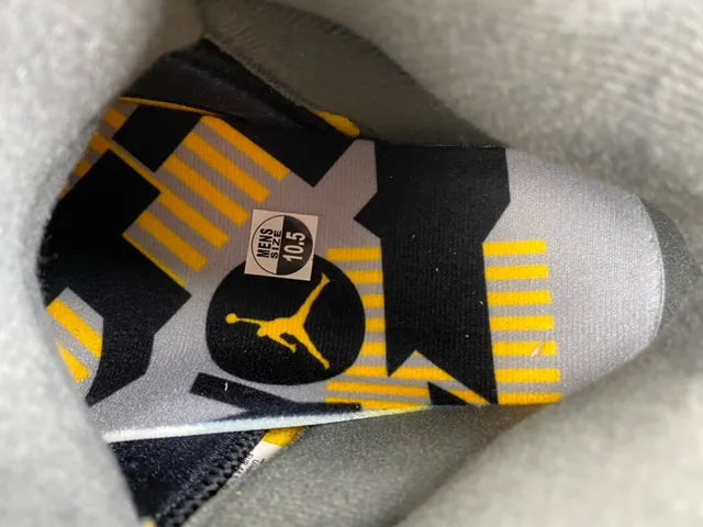 Air Jordan 5 Amarillo Negro Blanco Zapatillas de Baloncesto 7