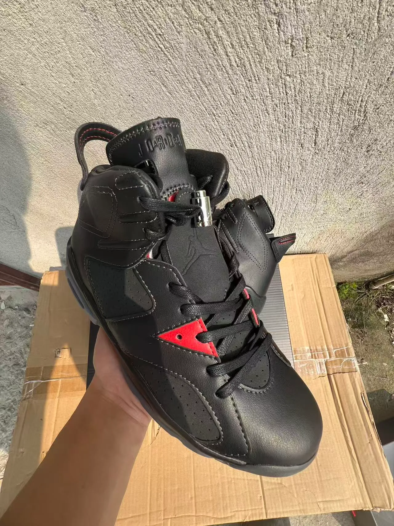 Zapatillas de baloncesto Air Jordan 6 negro rojo gris 2