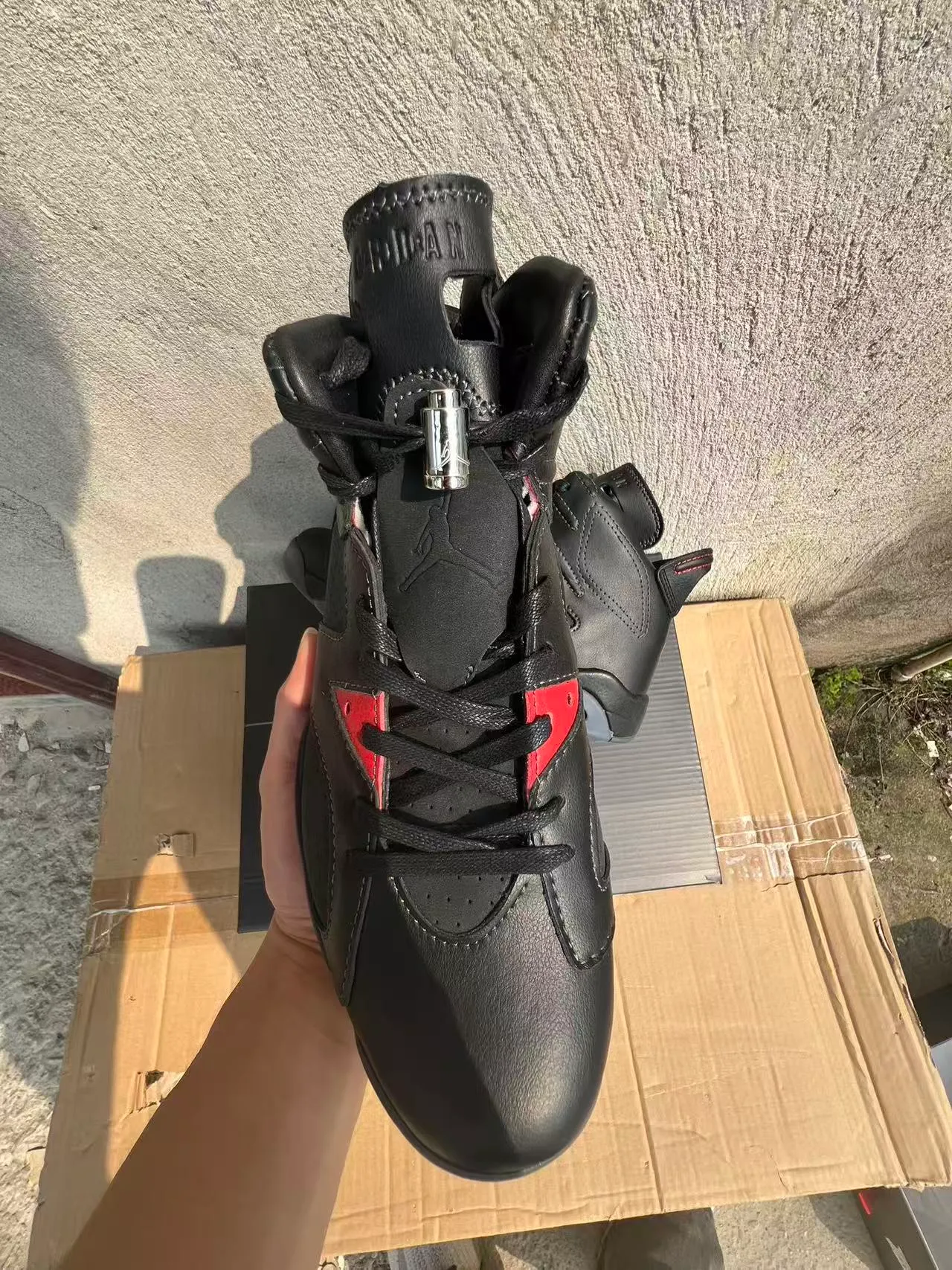 Zapatillas de baloncesto Air Jordan 6 negro rojo gris 3