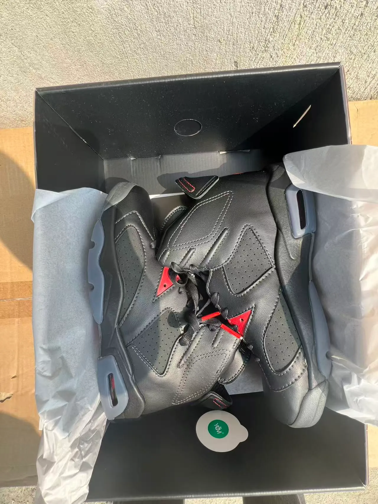 Zapatillas de baloncesto Air Jordan 6 negro rojo gris 9