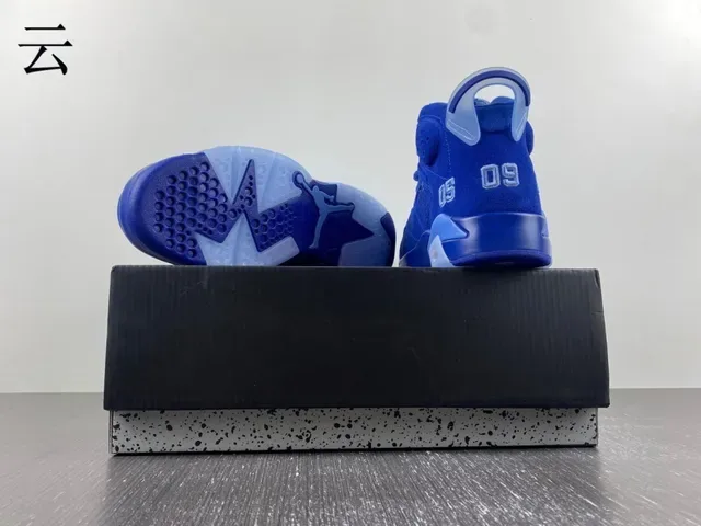 Air Jordan 6 أحذية كرة السلة الأزرق الملكي والأزرق الفاتح 14