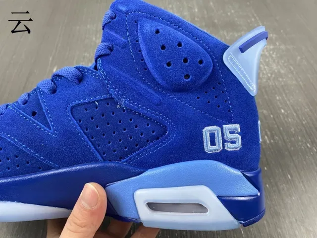 Air Jordan 6 أحذية كرة السلة الأزرق الملكي والأزرق الفاتح 16