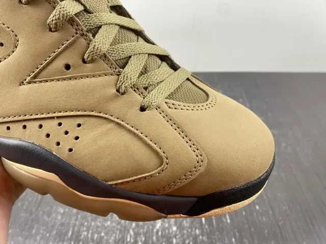 Air Jordan 6 Chaussures de basket Tan et Violet 6