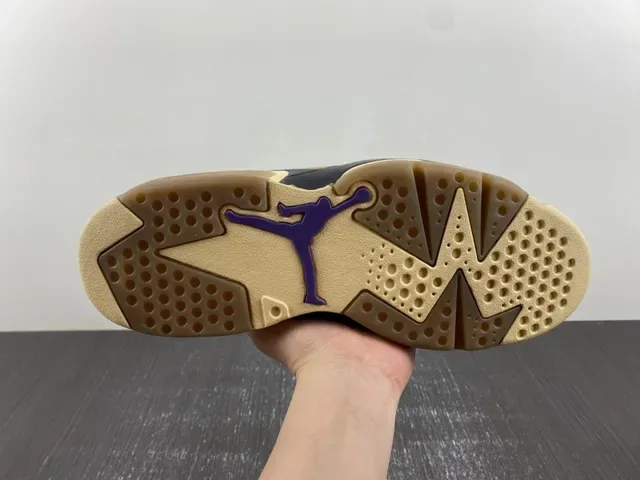 Air Jordan 6 Chaussures de basket Tan et Violet 9