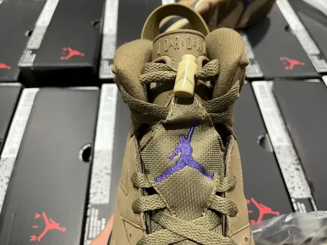 Air Jordan 6 Chaussures de basket Tan et Violet 19