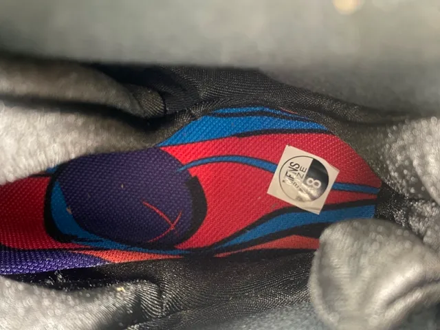 Tênis de basquete Air Jordan 8 preto cinza azul roxo 5