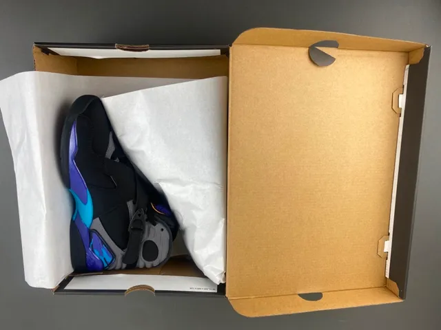 Tênis de basquete Air Jordan 8 preto cinza azul roxo 11
