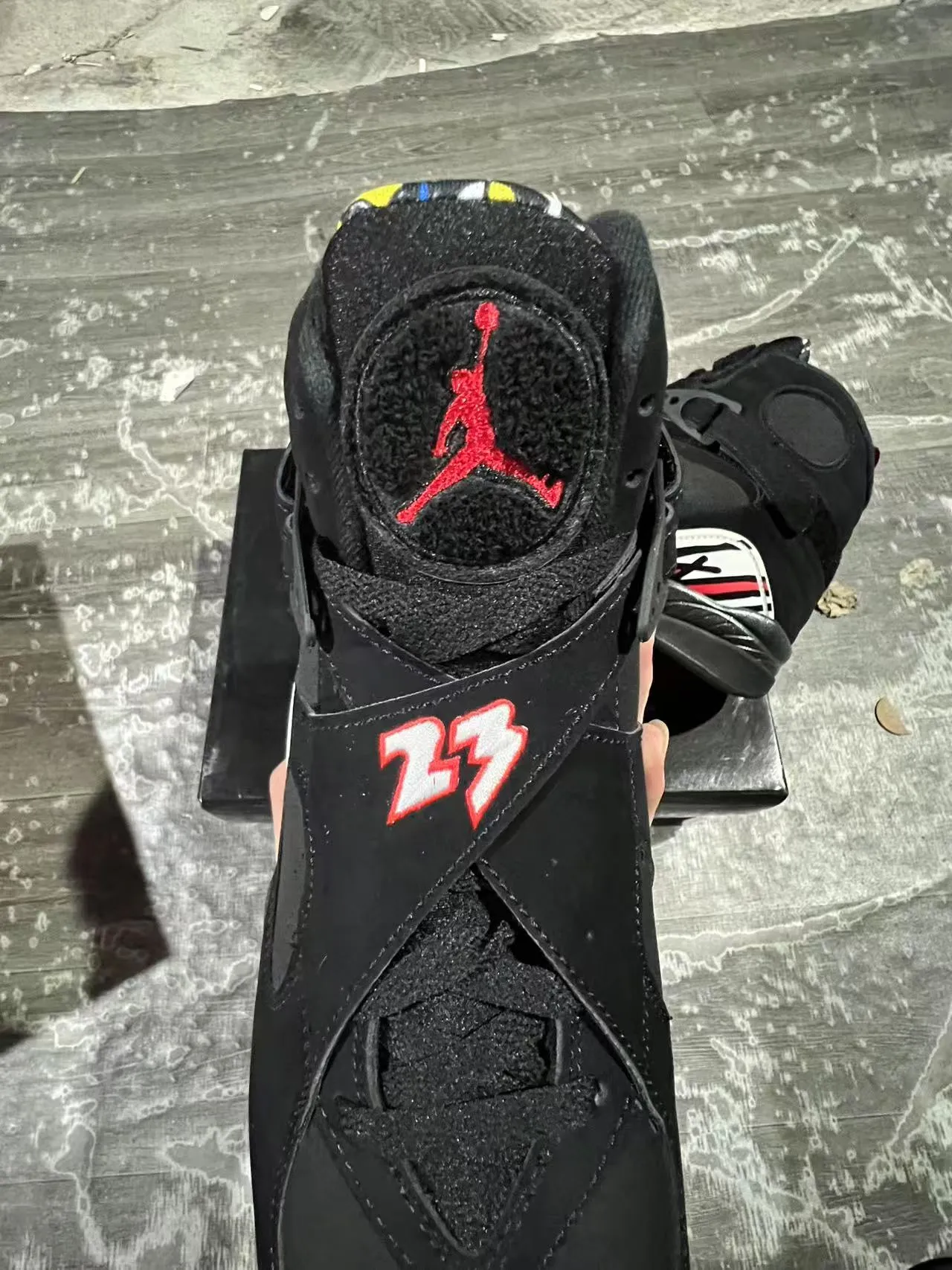 Air Jordan 8 কালো সাদা লাল বাস্কেটবল জুতো 4