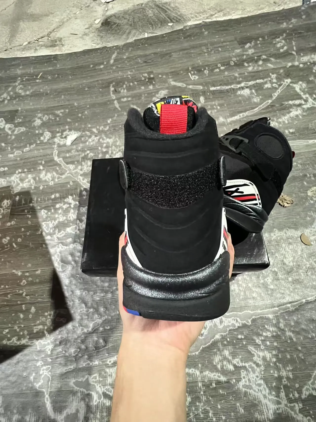 Air Jordan 8 কালো সাদা লাল বাস্কেটবল জুতো 8