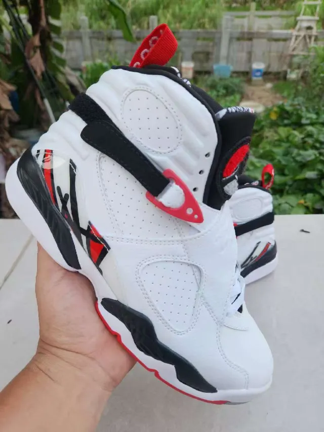 Chaussures de basketball Air Jordan 8 blanc noir rouge 2