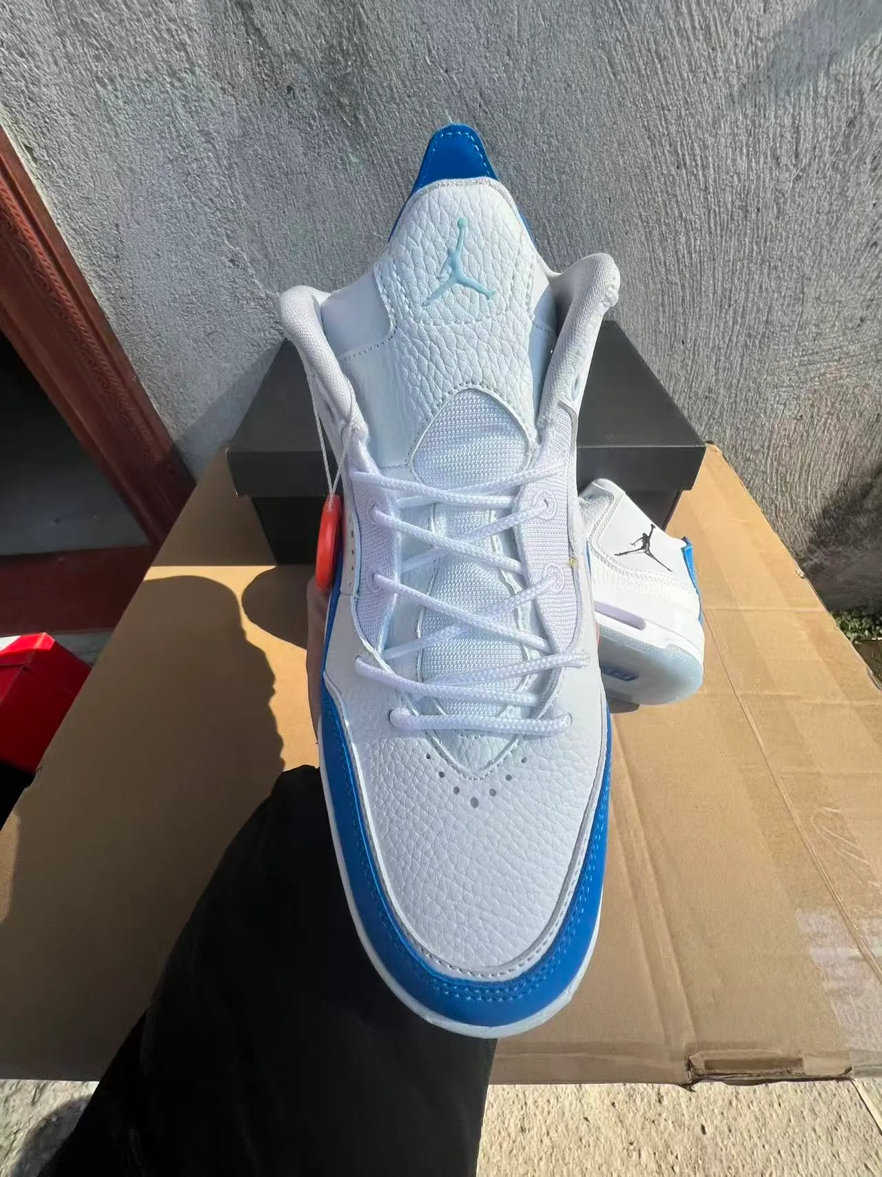 Air Jordan Legacy 312 সাদা রয়্যাল ব্লু বাস্কেটবল জুতো 3