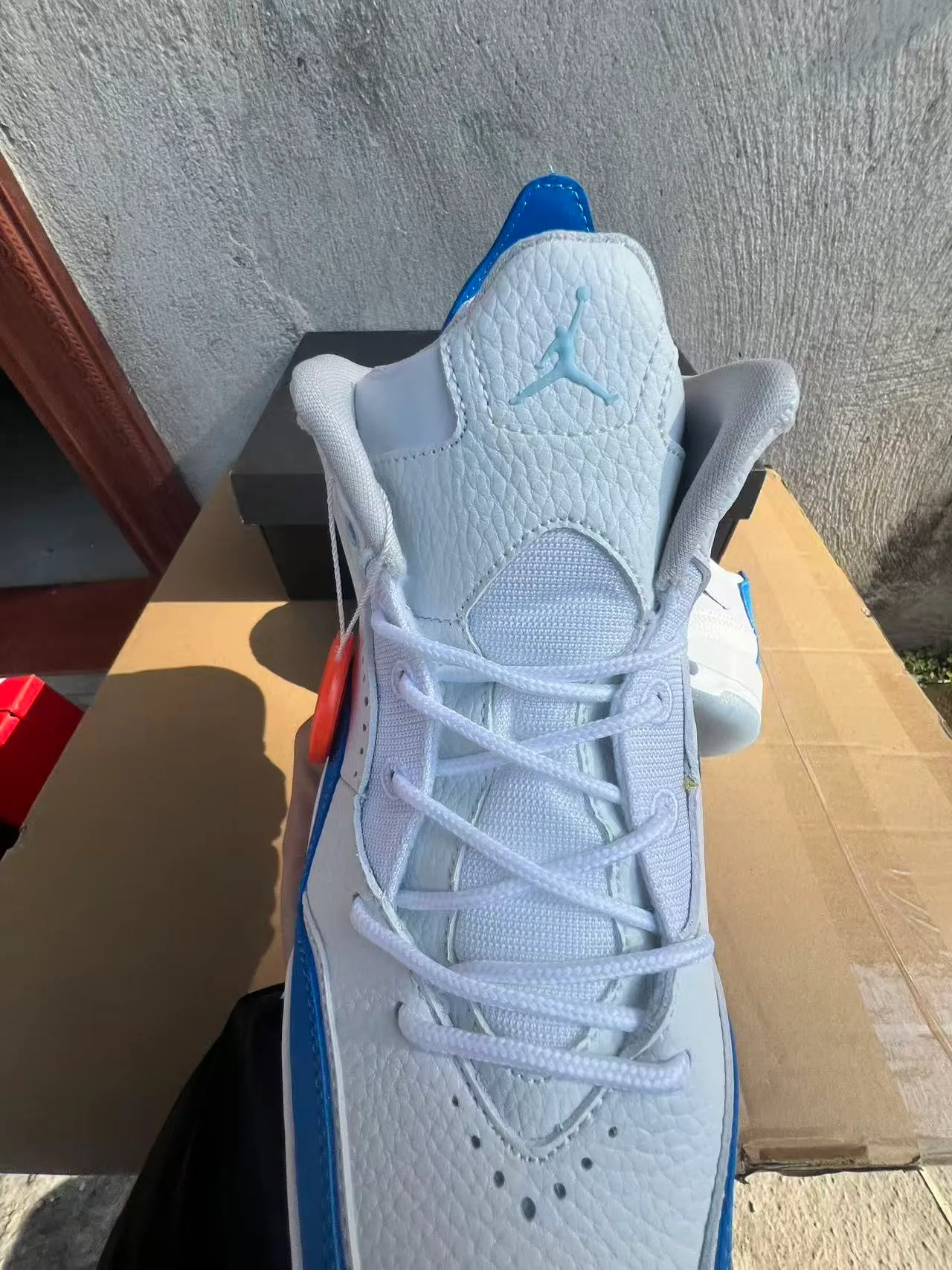 Air Jordan Legacy 312 সাদা রয়্যাল ব্লু বাস্কেটবল জুতো 4