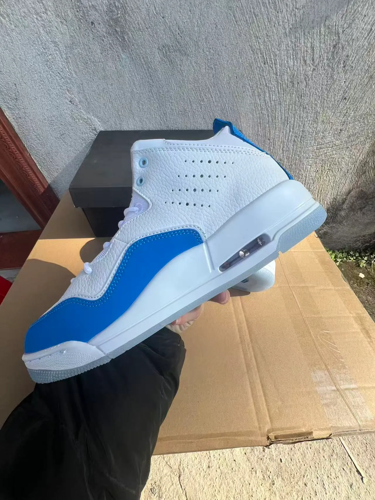 Air Jordan Legacy 312 সাদা রয়্যাল ব্লু বাস্কেটবল জুতো 5