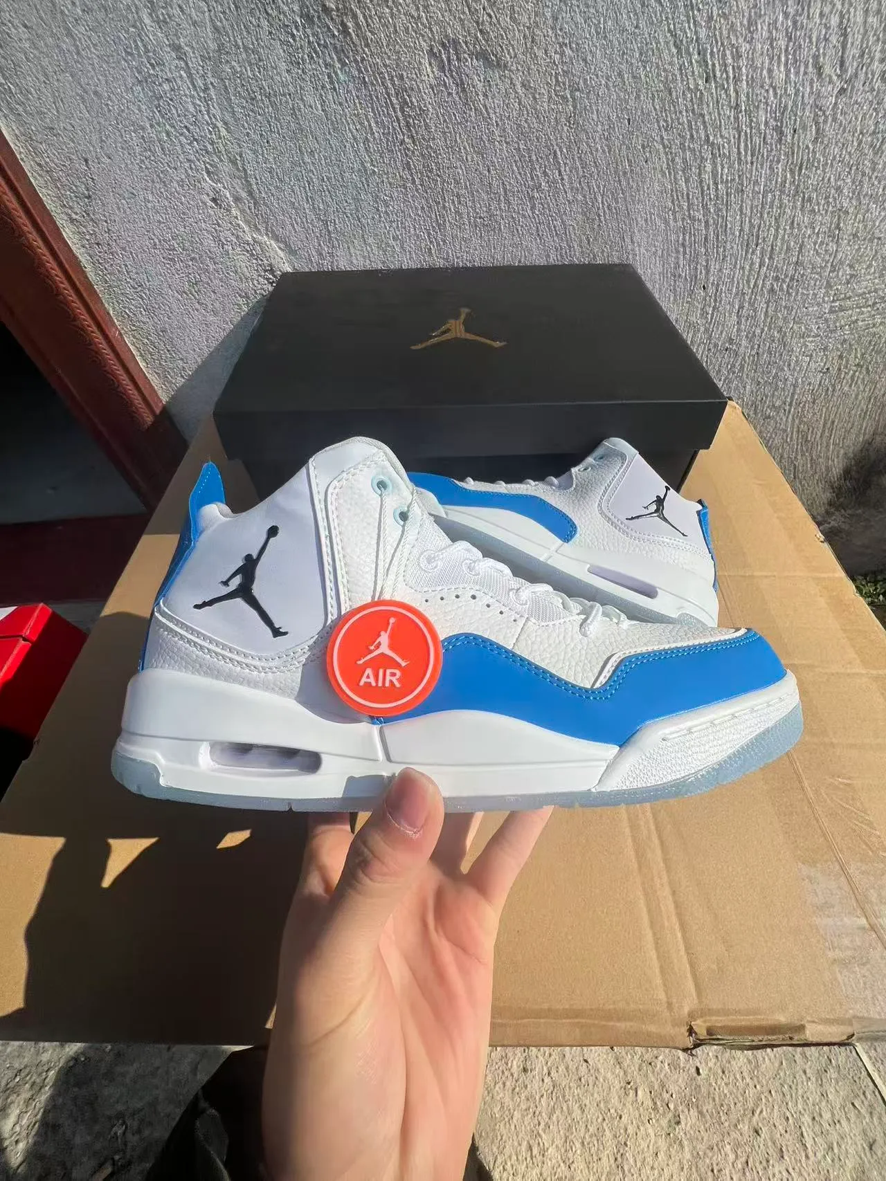 Air Jordan Legacy 312 সাদা রয়্যাল ব্লু বাস্কেটবল জুতো 7