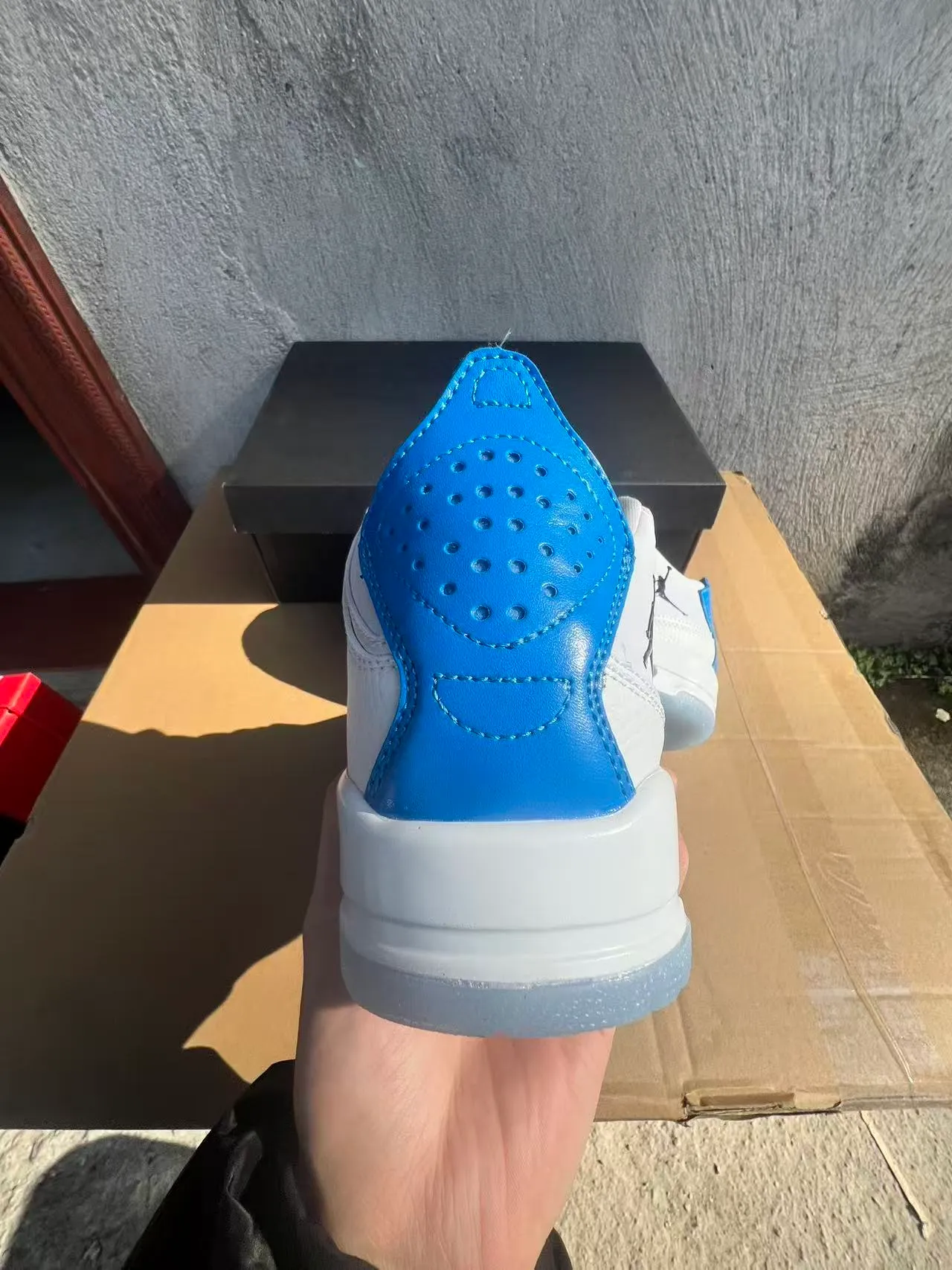 Air Jordan Legacy 312 সাদা রয়্যাল ব্লু বাস্কেটবল জুতো 8