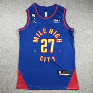 Camisa Air Jordan Mile High City azul e vermelha