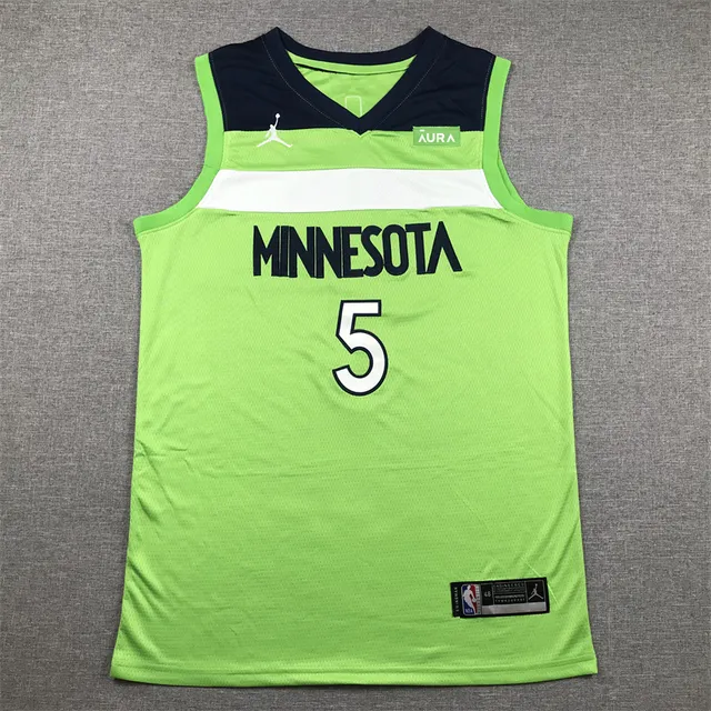Air Jordan Minnesota Timberwolves City Edition Lime Green जार्सि 3