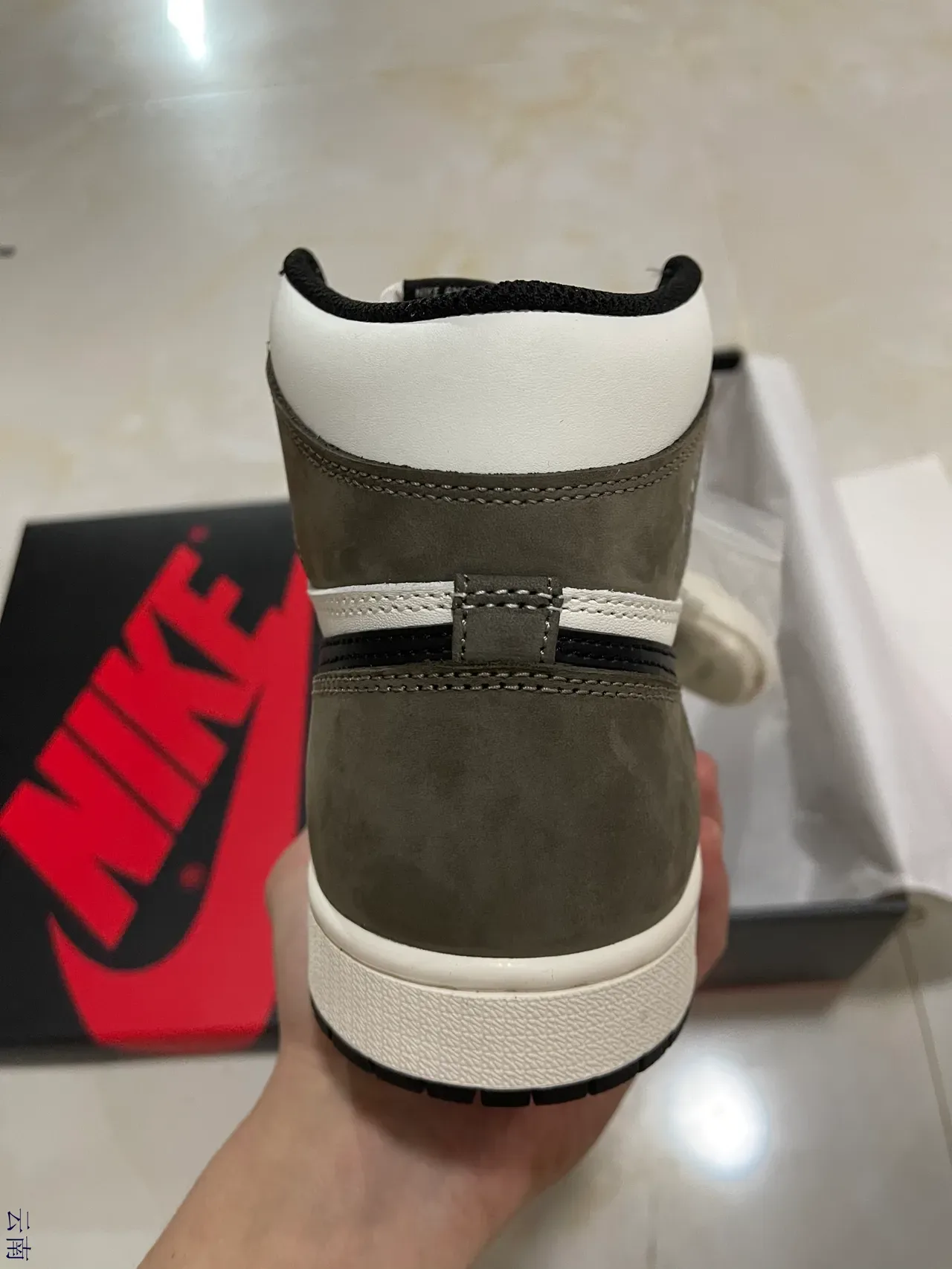 Air Jordan White Black High-Top Leather And Suede Basketball Shoes 6