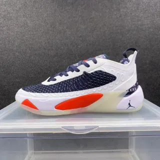 Air Jordan XXXVIII নেভি রেড নিট আপার স্কাল্পটেড মিডসোল বাস্কেটবল জুতা