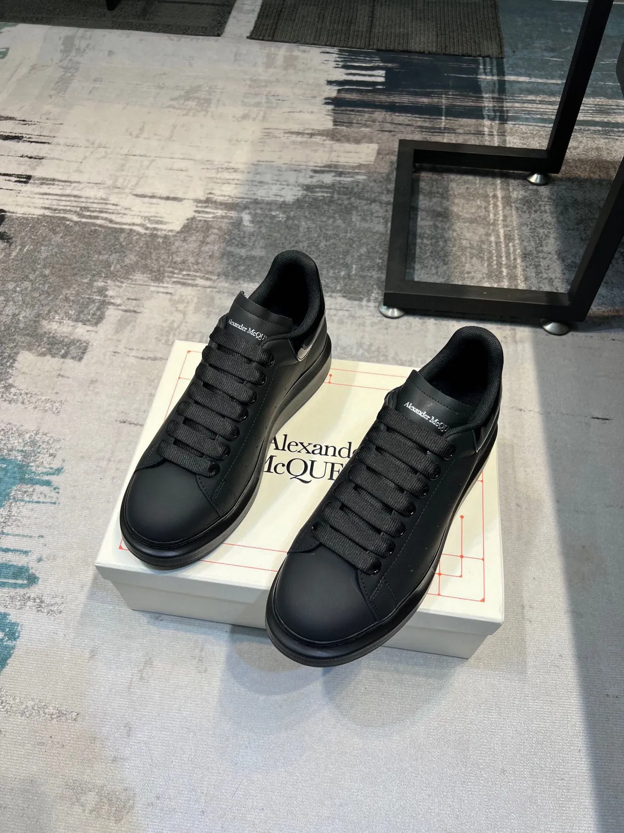 Alexander McQueen Oversized Sneaker Black Lifestyle Sneakers 5