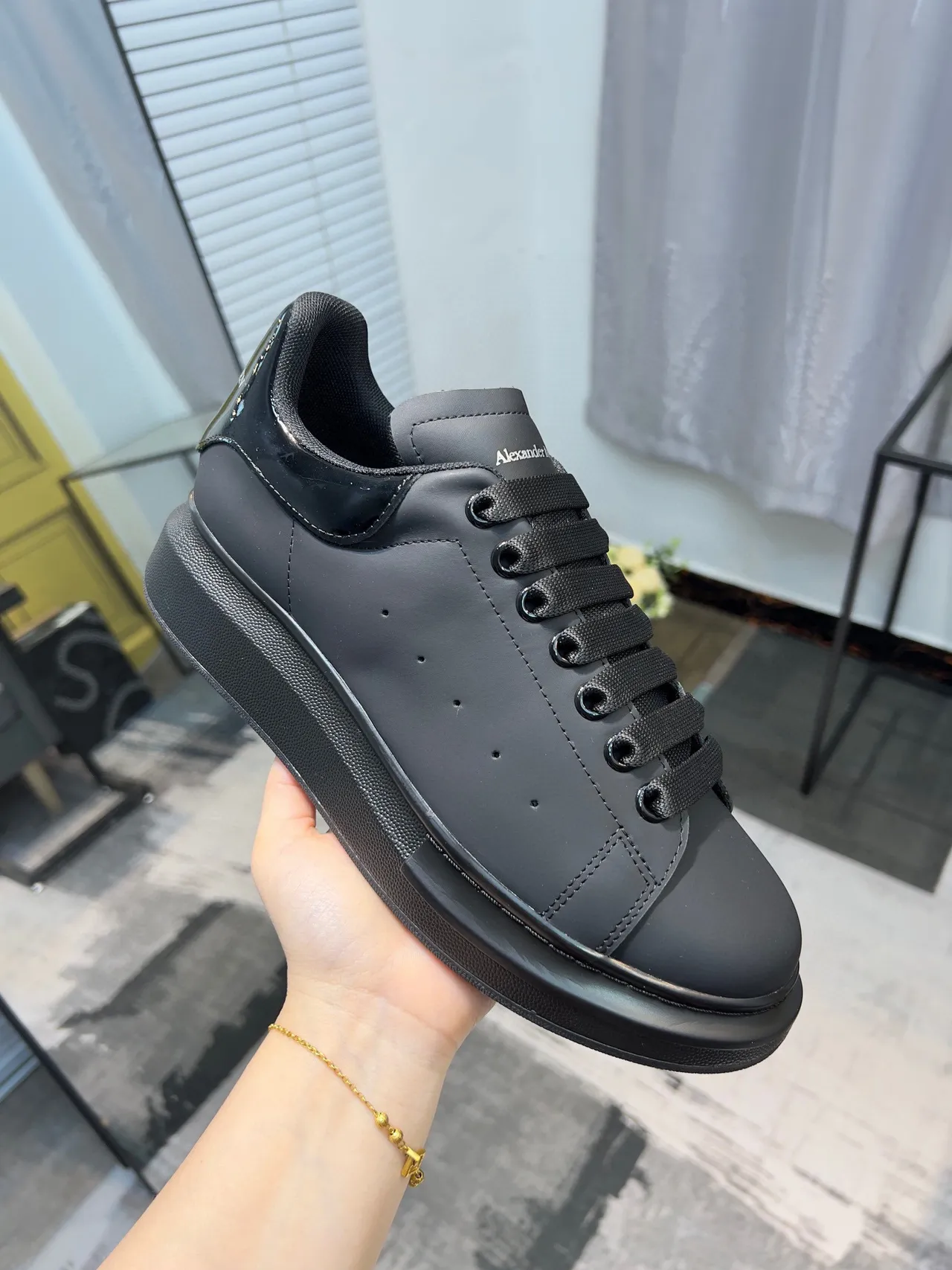 Alexander McQueen Oversized Sneaker Black Lifestyle Sneakers 6