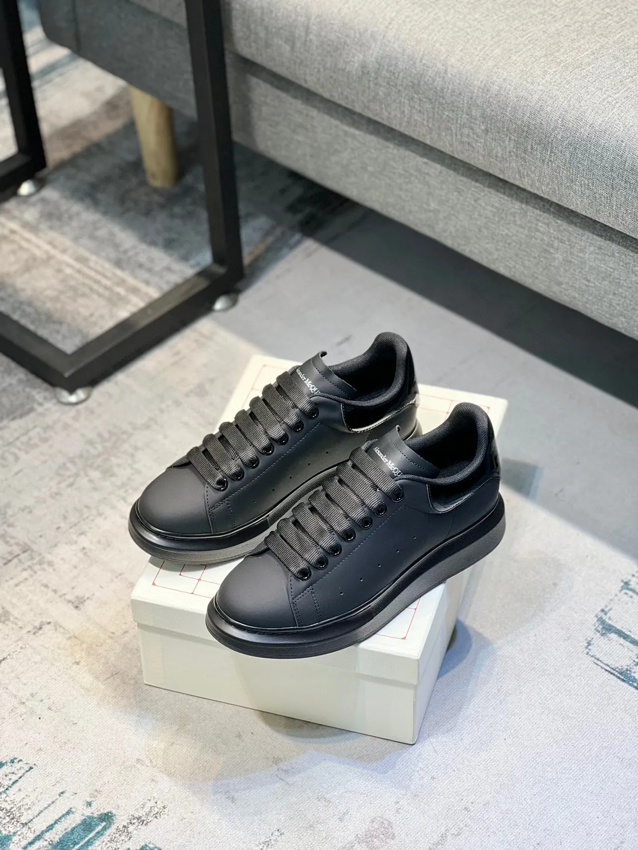 Alexander McQueen Oversized Sneaker Black Lifestyle Sneakers 7