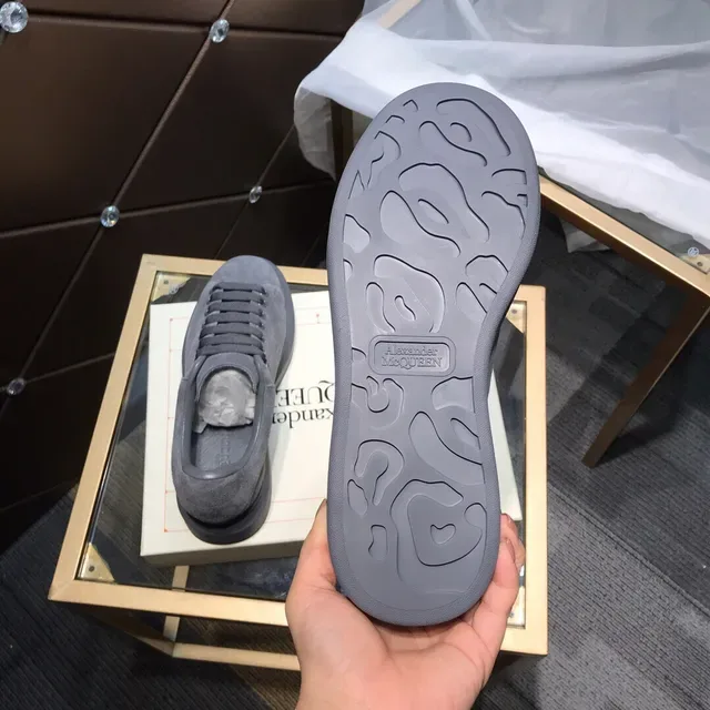 Alexander McQueen Oversized Sneaker Dark Gray Suede Chunky Sneakers 5