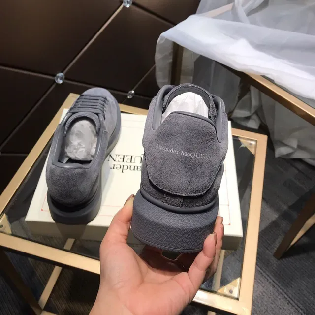 Alexander McQueen Oversized Sneaker Dark Gray Suede Chunky Sneakers 6
