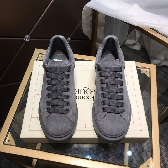 Alexander McQueen Oversized Sneaker Dark Gray Suede Chunky Sneakers 9