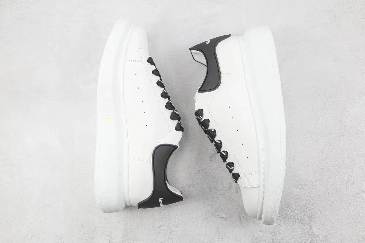 Alexander McQueen Oversized Sneaker White Black Lifestyle Sneakers 2