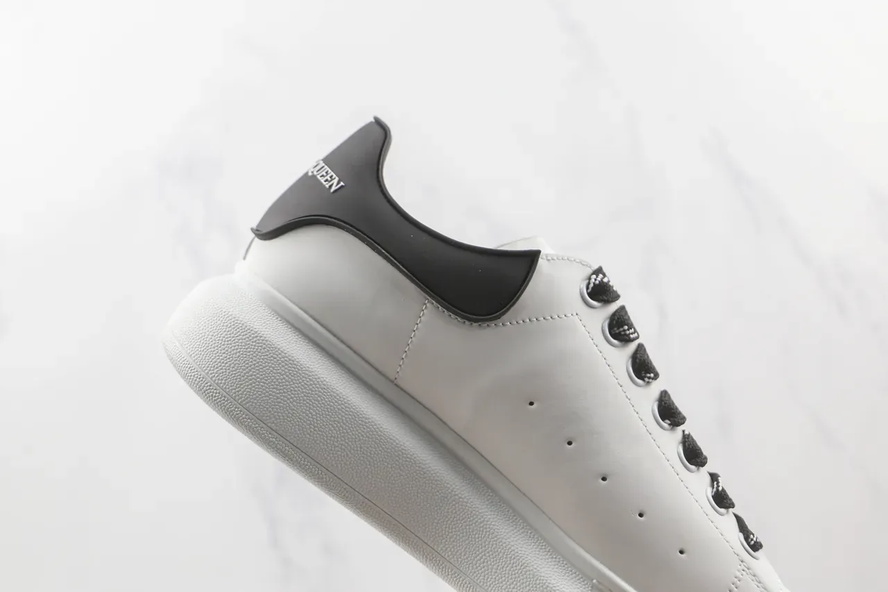 Alexander McQueen Oversized Sneaker White Black Lifestyle Sneakers 5