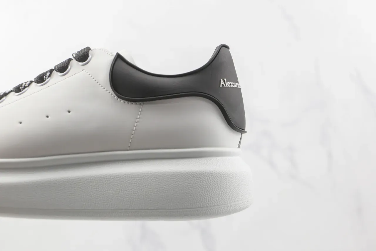 Alexander McQueen Oversized Sneaker White Black Lifestyle Sneakers 7