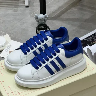 Alexander McQueen 白蓝 超大轮廓 平台底 生活方式运动鞋
