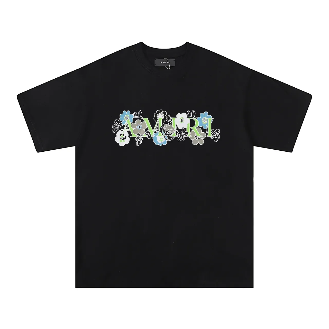 Camiseta gráfica Amiri com logo floral 5