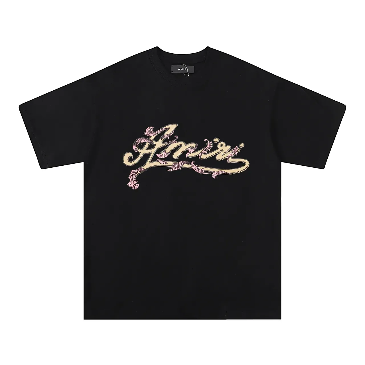 Camiseta Amiri com logo script gráfico 3