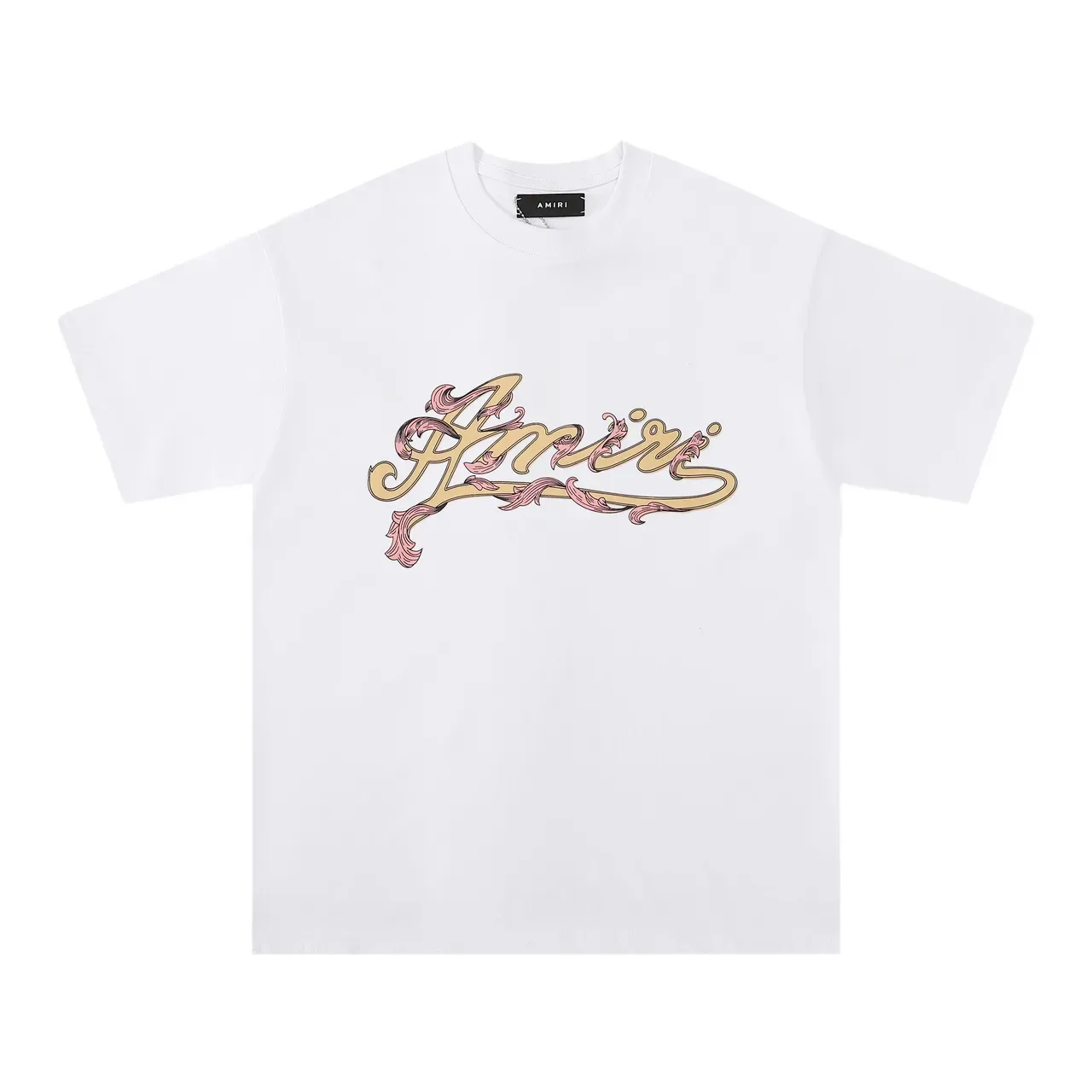 Camiseta Amiri com logo script gráfico 5