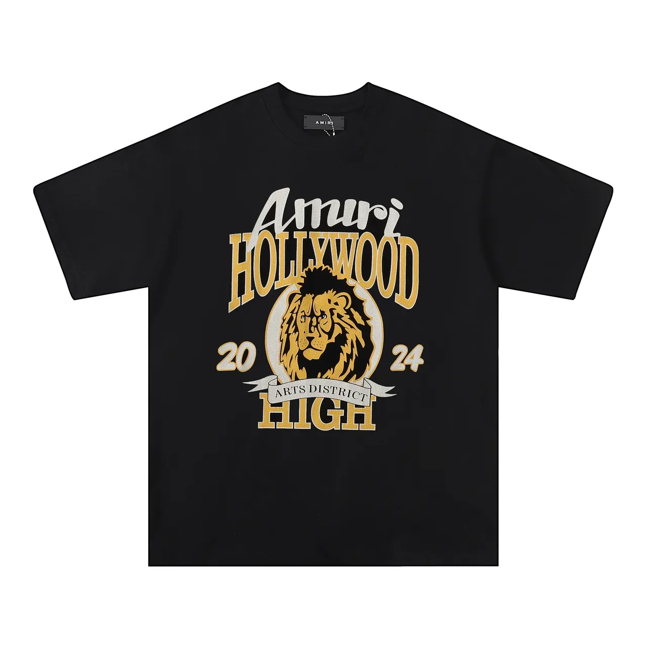 Amiri Hollywood 2024 Arts District High T-shirt Noir à Imprimé Graphique 3