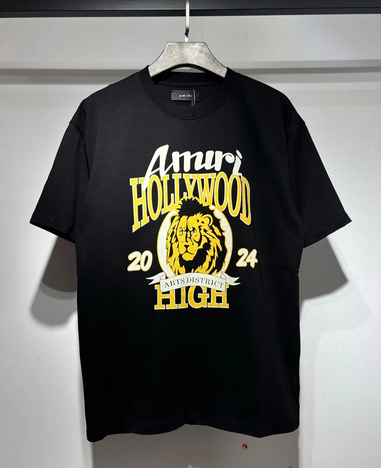 Amiri Hollywood 2024 Arts District High T-shirt Noir à Imprimé Graphique 5