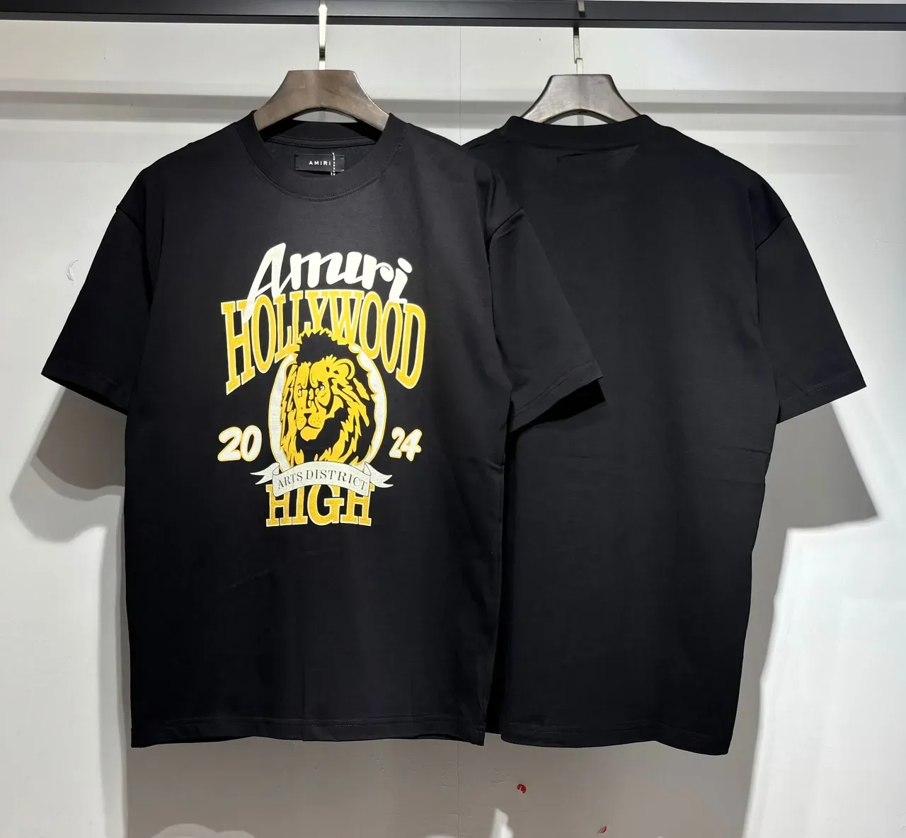 Amiri Hollywood 2024 Arts District High T-shirt Noir à Imprimé Graphique 6