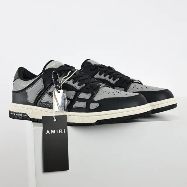 Amiri MA Court Black Gray Off-White أحذية رياضية أسلوب حياة 3