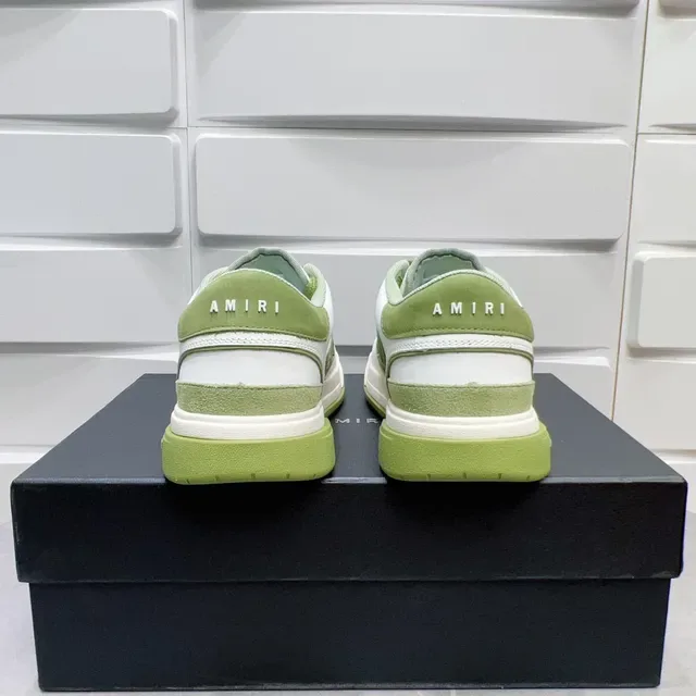 Amiri MA Court Tênis Lifestyle Branco e Verde Claro 6