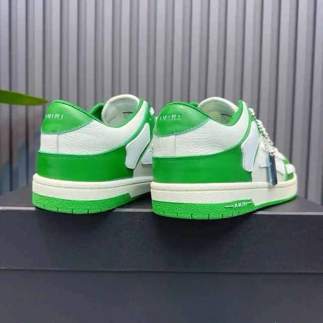 Amiri Skel Top Green and White Lifestyle Sneakers 3