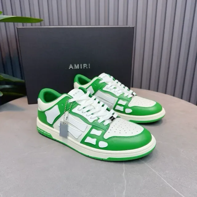 Amiri Skel Top Green and White Lifestyle Sneakers 4