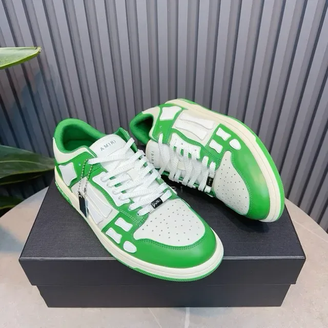 Amiri Skel Top Green and White Lifestyle Sneakers 5