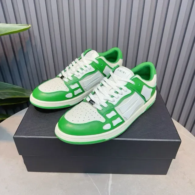 Amiri Skel Top Green and White Lifestyle Sneakers 6