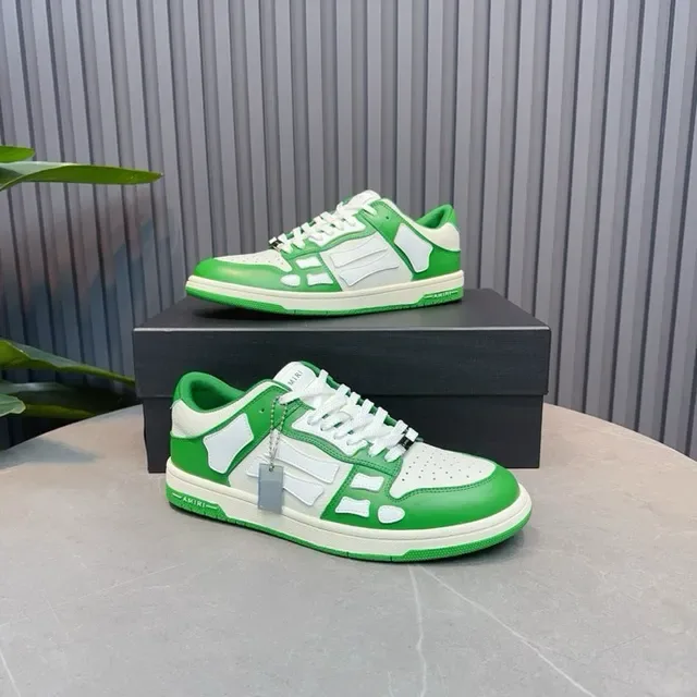 Amiri Skel Top Green and White Lifestyle Sneakers 7