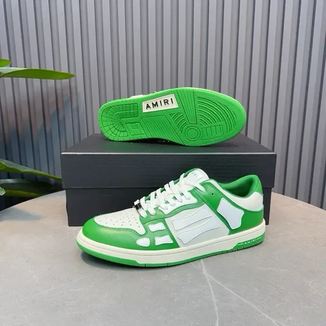 Amiri Skel Top Green and White Lifestyle Sneakers 9